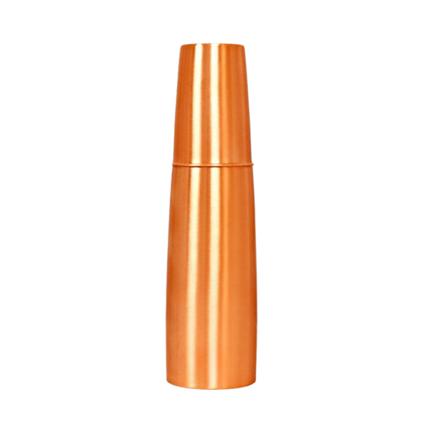 COPRASIA Pure Copper Water Bottle with Copper Glass – Handmade Ayurvedic Hydration Set - Image 3