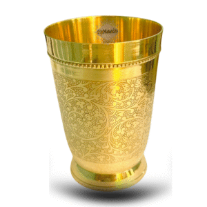 COPRASIA Handcrafted Pure Brass Drinking Glass