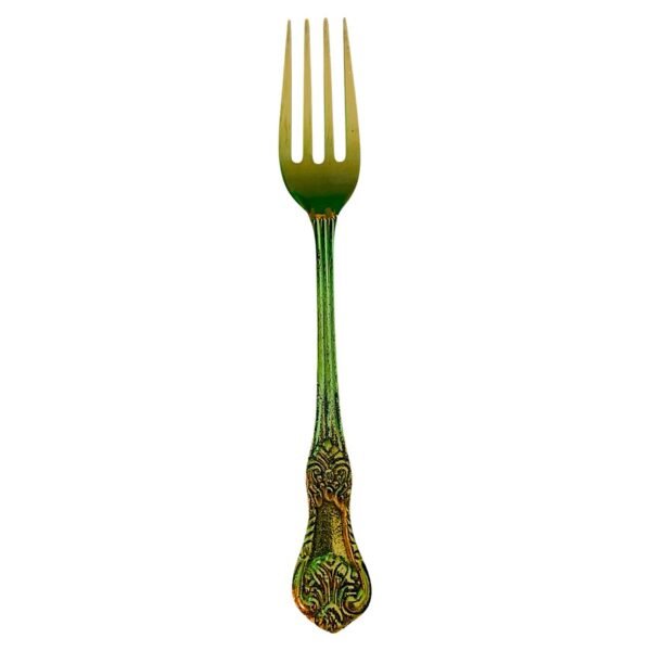 COPRASIA Handmade Brass Table Spoon and Fork Set – Elegant Vintage Dining Cutlery - Image 8