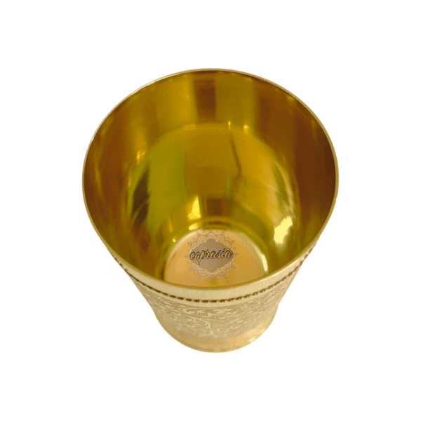 COPRASIA Handcrafted Pure Brass Drinking Glass - Image 3