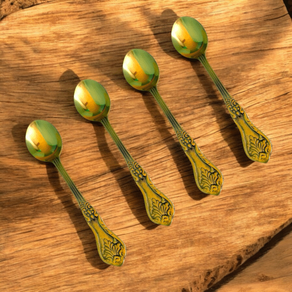 COPRASIA Handmade Brass Table Spoon – Elegant Vintage Dining Cutlery - Image 4