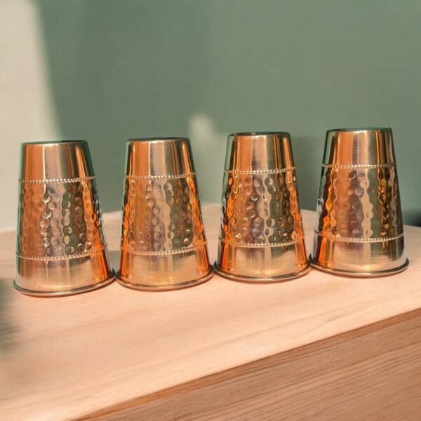 COPRASIA Copper Drinking Glass – Handmade Ayurvedic Drinking Tumbler - Image 4