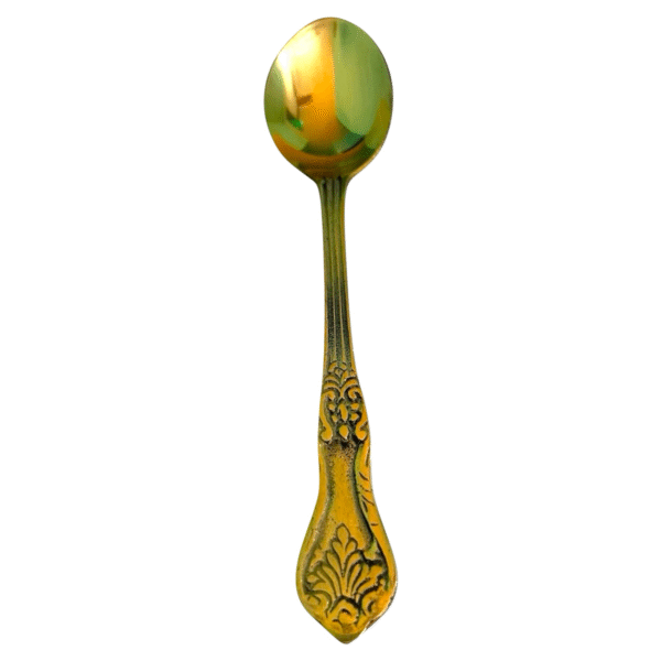 COPRASIA Handmade Brass Table Spoon and Fork Set – Elegant Vintage Dining Cutlery - Image 7