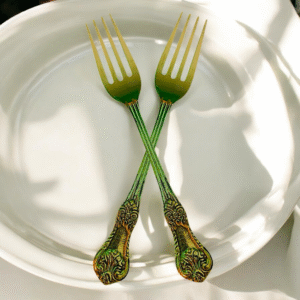 COPRASIA Handmade Brass Table Fork – Elegant Vintage Dining Cutlery