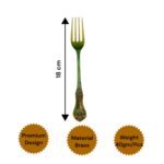 Brass Dining Fork | Traditional Khane Ka Kanta - Image 2