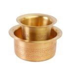 COPRASIA South Indian Brass Filter Coffee Tumbler and Dabra Set – Traditional Coffee Serving Set - Image 3