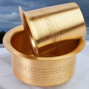 COPRASIA South Indian Brass Filter Coffee Tumbler and Dabra Set – Traditional Coffee Serving Set
