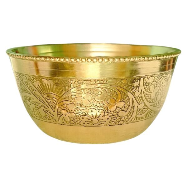 COPRASIA Handcrafted Pure Brass Dining Bowl || Peetal ki Katori - Image 6
