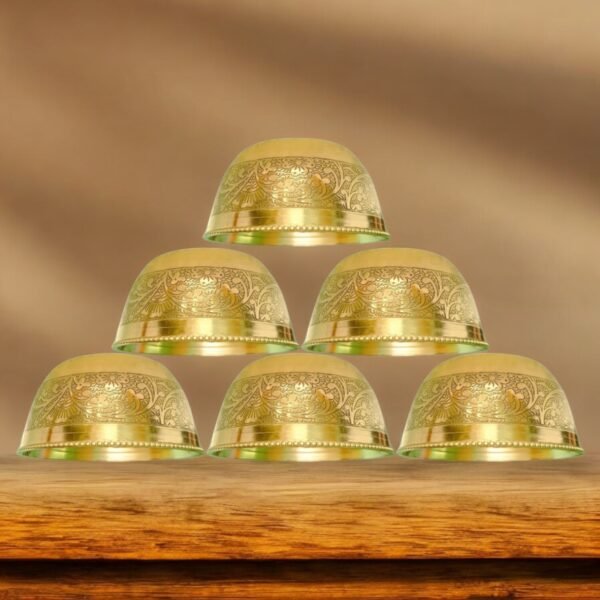 COPRASIA Handcrafted Pure Brass Dining Bowl || Peetal ki Katori - Image 5