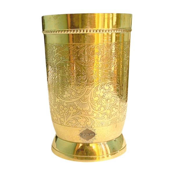 COPRASIA Handcrafted Pure Brass Drinking Glass - Image 2
