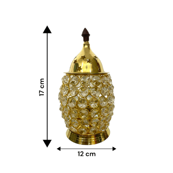 COPRASIA Crystal Jyoti Diya – Decorative Akhand Diya for Puja, Festive & Home Decor - Image 6