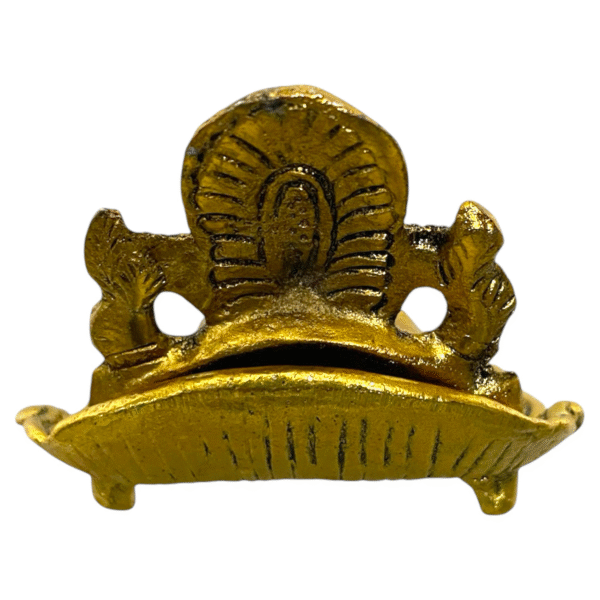 COPRASIA Ganesh Leaf Diya – Traditional Oil Lamp with Lord Ganesha Idol for Puja & Festive Decor - Image 8
