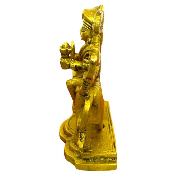 COPRASIA 4-Inch Brass Mata Durga Idol – Handcrafted Hindu Goddess Statue for Puja, Navratri & Home Temple - Image 5