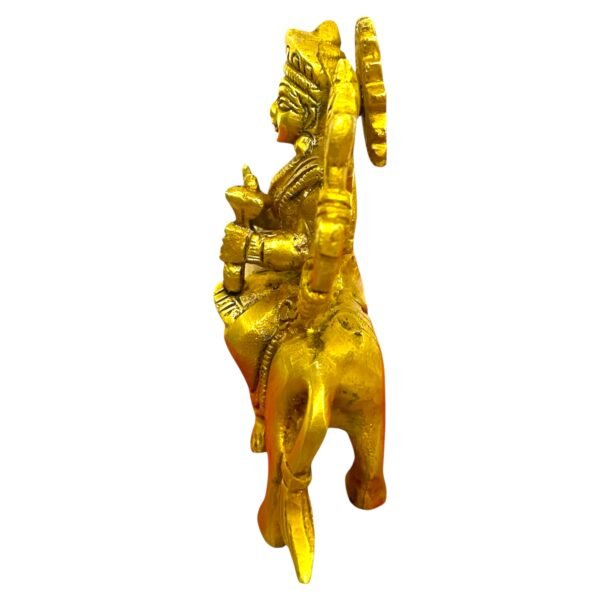 COPRASIA 4-Inch Brass Mata Durga Idol without Pawti – Handcrafted Hindu Goddess Statue for Puja, Navratri & Home Temple - Image 5