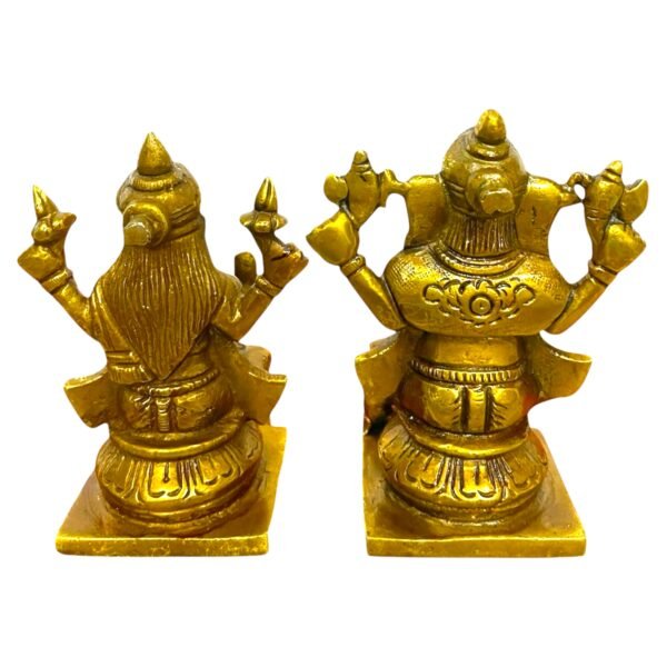 COPRASIA Brass Ganesh Laxmi Idols – Big - Image 4