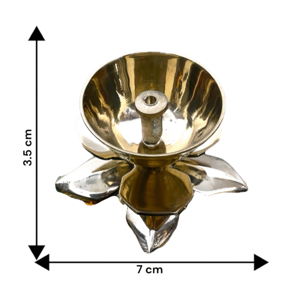 COPRASIA Brass Lotus Jyoti Diya Online – Decorative Lotus Oil Lamp for Puja & Diwali - Image 4