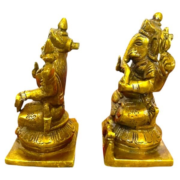 COPRASIA Brass Ganesh Laxmi Idols – Big - Image 5