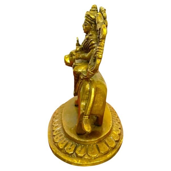 COPRASIA 4.5-Inch Brass Mata Durga Idol – Handcrafted Hindu Goddess Statue for Puja, Navratri & Home Temple - Image 5
