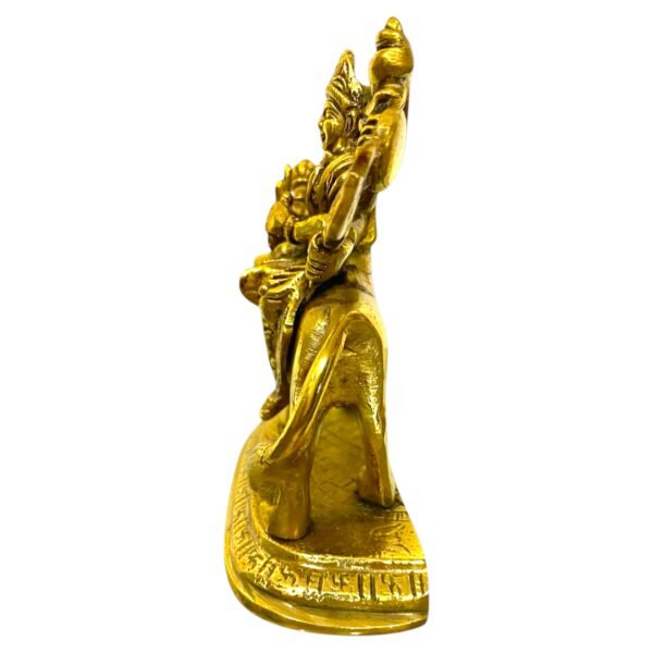 COPRASIA 5.5-Inch Brass Mata Durga Idol – Handcrafted Hindu Goddess Statue for Puja, Navratri & Home Temple - Image 5