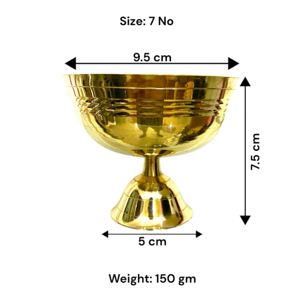 COPRASIA Brass Akhand Jyoti Diya – Long-Lasting Flame Diya for Puja & Spiritual Decor - Image 7