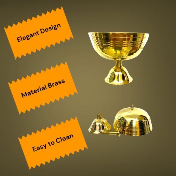 COPRASIA Brass Akhand Jyoti Diya – Long-Lasting Flame Diya for Puja & Spiritual Decor - Image 9