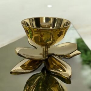 COPRASIA Brass Lotus Jyoti Diya Online – Decorative Lotus Oil Lamp for Puja & Diwali