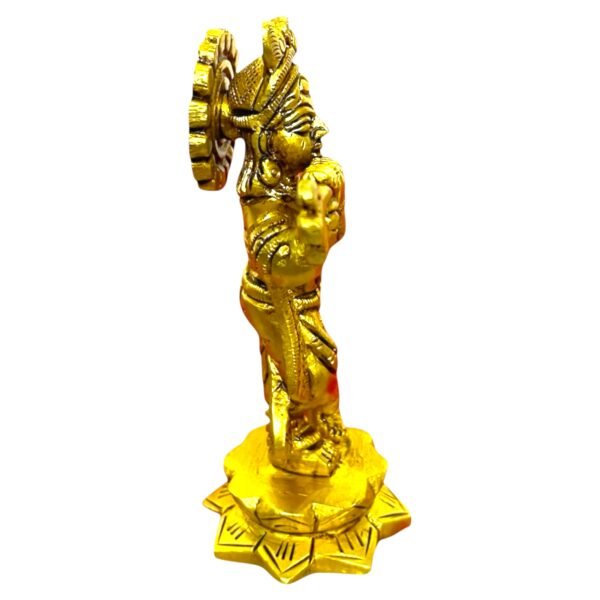 COPRASIA Brass Krishna Idol – Handcrafted Lord Krishna Statue for Puja & Home Decor - Image 3