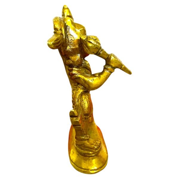 COPRASIA Brass Lord Hanuman Idol with Sanjeevani – Handcrafted Bajrangbali Statue for Puja & Home Temple - Image 3
