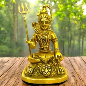 COPRASIA Brass Shiv Idol – Handcrafted Lord Shiva Statue for Home Temple & Puja