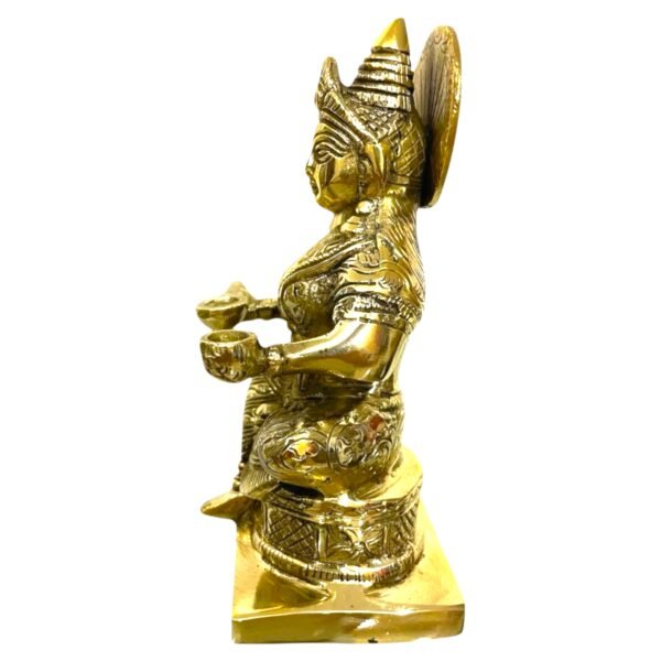 COPRASIA Brass Annapurna Mata Idol – Goddess of Food & Nourishment for Puja & Home Temple - Image 5