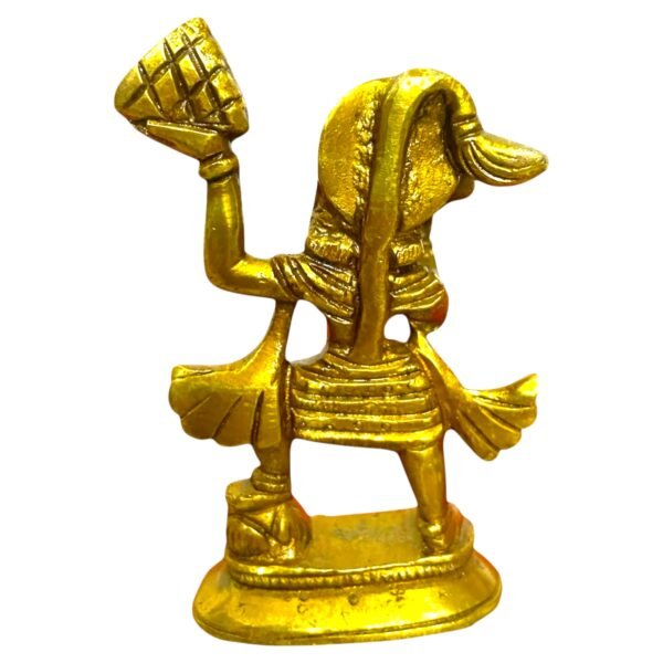 COPRASIA Brass Lord Hanuman Idol with Sanjeevani – Handcrafted Bajrangbali Statue for Puja & Home Temple - Image 4