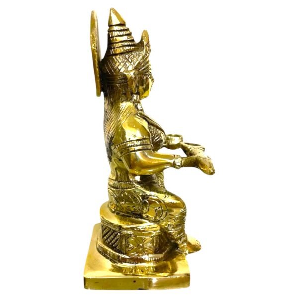 COPRASIA Brass Annapurna Mata Idol – Goddess of Food & Nourishment for Puja & Home Temple - Image 3