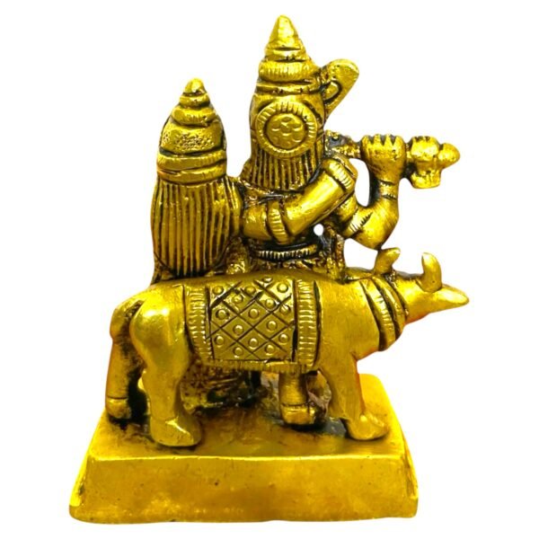 COPRASIA Brass Radha Krishna Idol – Handcrafted Statue for Puja, Home Temple & Decor - Image 4