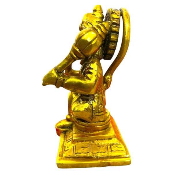 COPRASIA Brass Lord Hanuman Idol – Handcrafted Bajrangbali Statue for Puja & Home Temple - Image 5