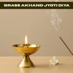 Brass Akhand Jyoti Diya for Pooja | Traditional Akhand Deepak for Mandir Pack of 2 - Image 2