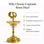Brass Kerala Peacock Diya | Traditional Deepam for Pooja & Home Decor - Image 6