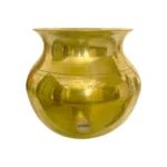 Pure Brass Kalash for Pooja – Traditional Brass Lota Pot for Rituals - Image 2