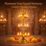 Brass Kerala Peacock Diya | Traditional 3-Step Deepam for Pooja & Home Decor - Image 5