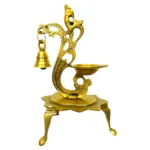 Brass Peacock Diya | Traditional Oil Lamp for Pooja & Home Decor