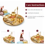Pooja Brass hali Set – Complete Puja Kit with Diya, Bell, Kalash & Aarti Items for Festivals & Daily Rituals - Image 6