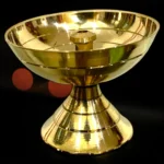 Brass Akhand Jyoti Diya for Pooja | Traditional Akhand Deepak for Mandir Pack of 2 - Image 4