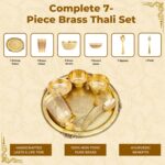 Traditional 7-in-1 Peetal Dinner Set – Brass Thali Combo for Daily & Festive Dining - Image 4