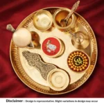 Pooja Brass hali Set – Complete Puja Kit with Diya, Bell, Kalash & Aarti Items for Festivals & Daily Rituals - Image 5