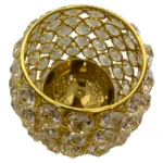 Brass Crystal Jyoti Diya with Lid | Premium Pooja Oil Lamp for Home Temple - Image 3