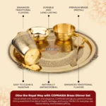 Brass Dinner Set – Traditional Peetal Dining Set for Home, Kitchen & Festive Use - Image 5