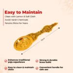 Kapoor Aarti Plate | Traditional Camphor Burner Thali with Handle - Image 2