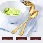 Brass Pure Table Spoon | Traditional Dining Chamach for Kitchen & Serving - Image 4