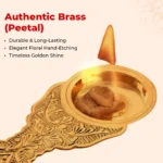 Kapoor Aarti Plate | Traditional Camphor Burner Thali with Handle - Image 3