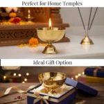 Brass Akhand Jyoti Diya for Pooja | Traditional Akhand Deepak for Mandir & Festivals - Image 3