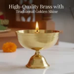 Brass Akhand Jyoti Diya for Pooja | Traditional Akhand Deepak for Mandir & Festivals - Image 5